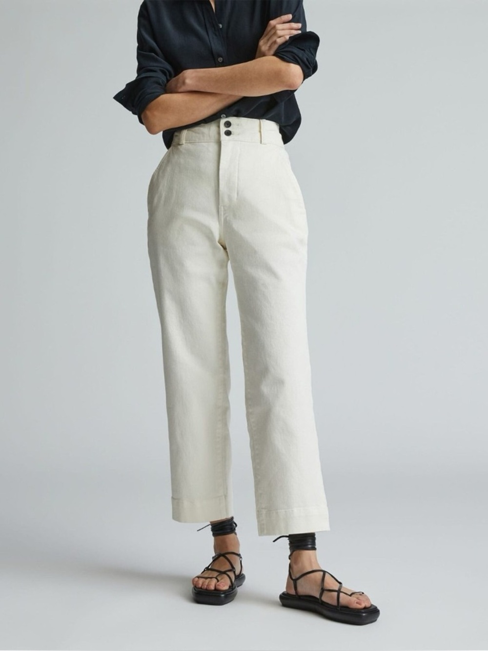 Everlane straight leg crop size 8
